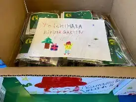 2020年 園へ届けたお菓子の箱