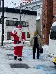 2022年 大雪のなかのサンタ