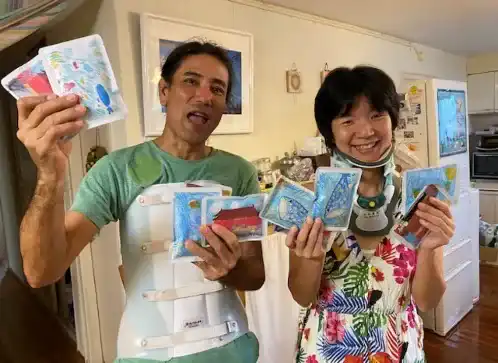 商品を置いてくださった沖縄の皆さん